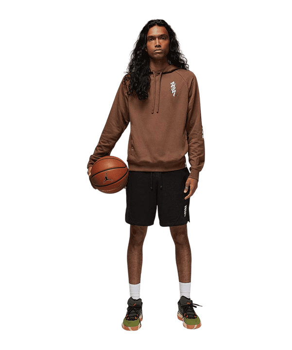 Jordan Zion Graphic Hoody Braun F244 - braun