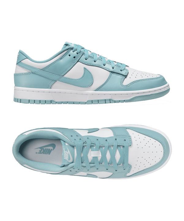Nike Dunk Retro Low Türkis F106 - weiss