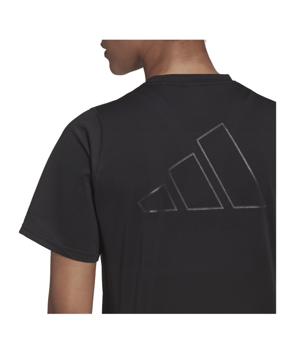 adidas Run Icons Running T-Shirt Damen Schwarz - schwarz