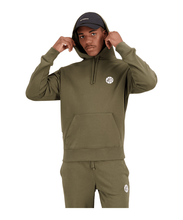 New Balance Essentials Hoops Hoody Braun FDMO - braun