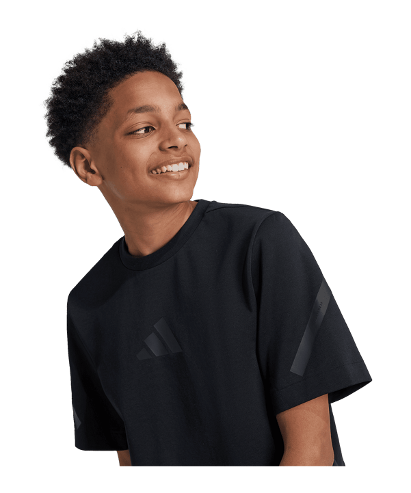 adidas T-Shirt Kids Schwarz - schwarz