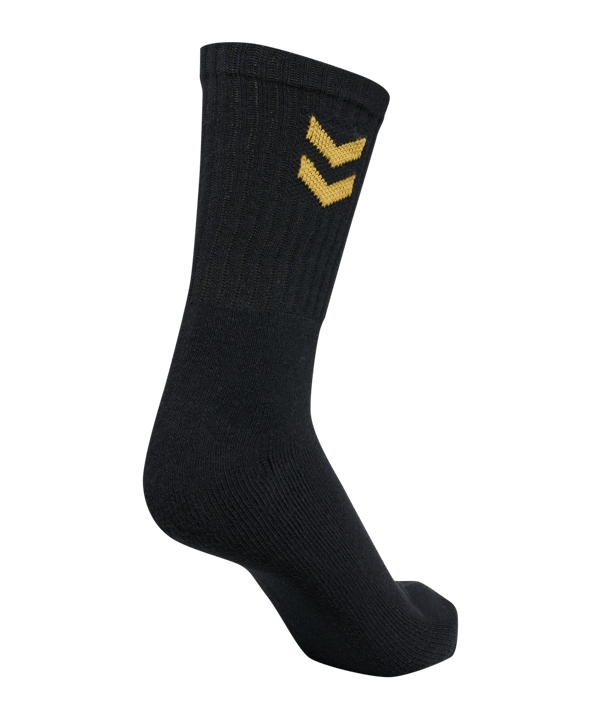 Hummel hmlE24C Socken Schwarz Gold F2128 - schwarz