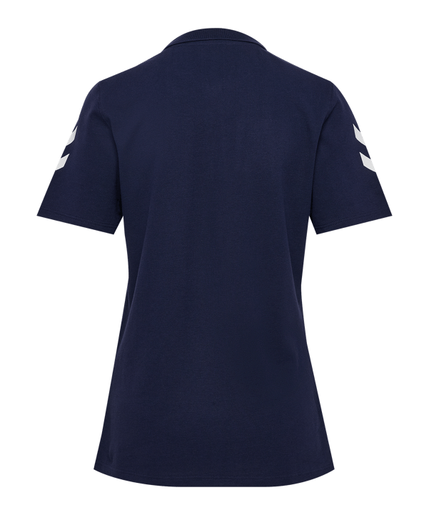 Hummel Go 2.0 Chevron Polo Damen Blau F7026 - blau
