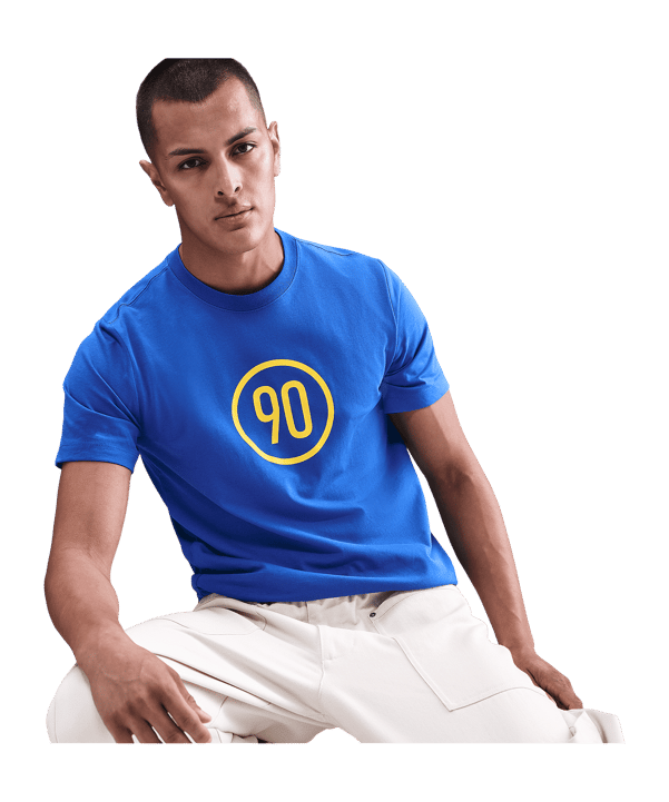Nike M Nk Tee Total 90 2 T-Shirt Blau F480 - blau