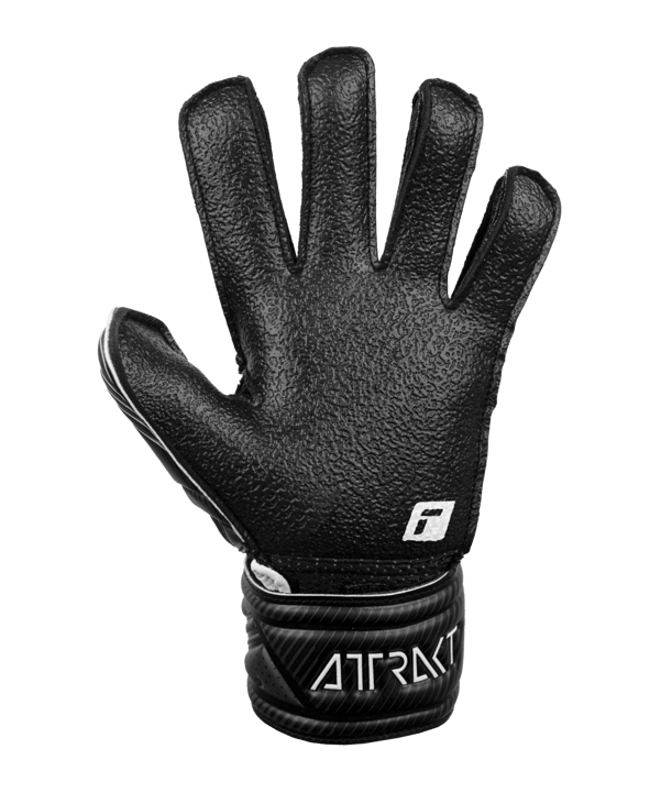 Reusch Attrakt Resist Finger Support Torwarthandschuh Kids Schwarz F7700 - schwarz