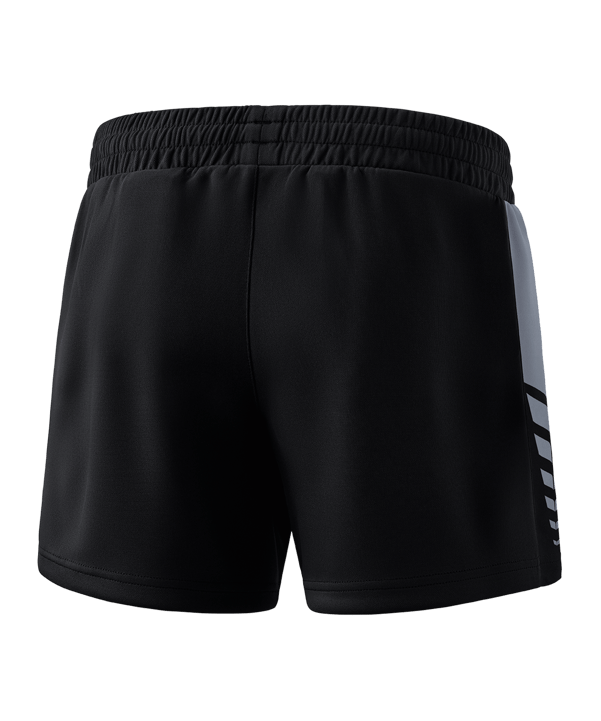 Erima Six Wings Worker Short Damen Schwarz Grau - schwarz