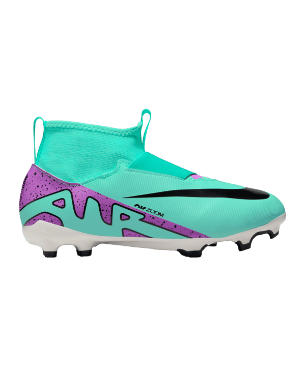 Nike Jr Air Zoom Mercurial Superfly IX Academy FG/MG Peak Ready Kids Grün Pink Schwarz F300 - gruen