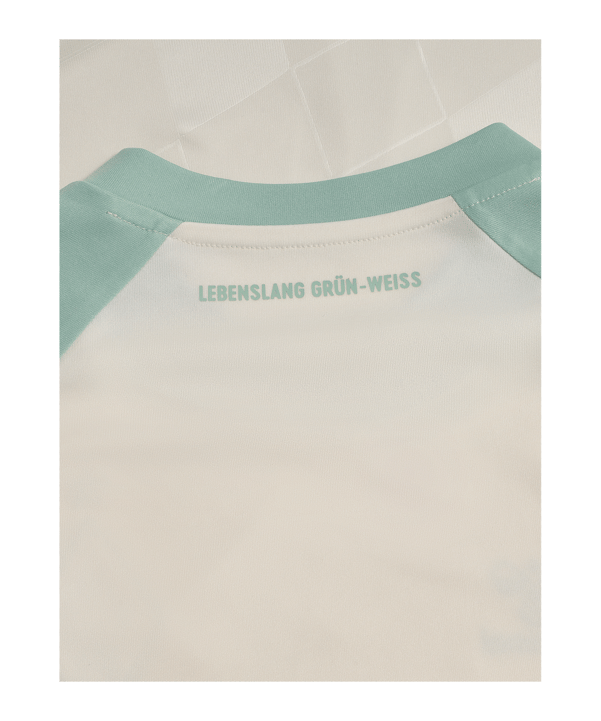 Hummel SV Werder Bremen Trikot Away 2024/2025 Kids Weiss Grün F9335 - weiss