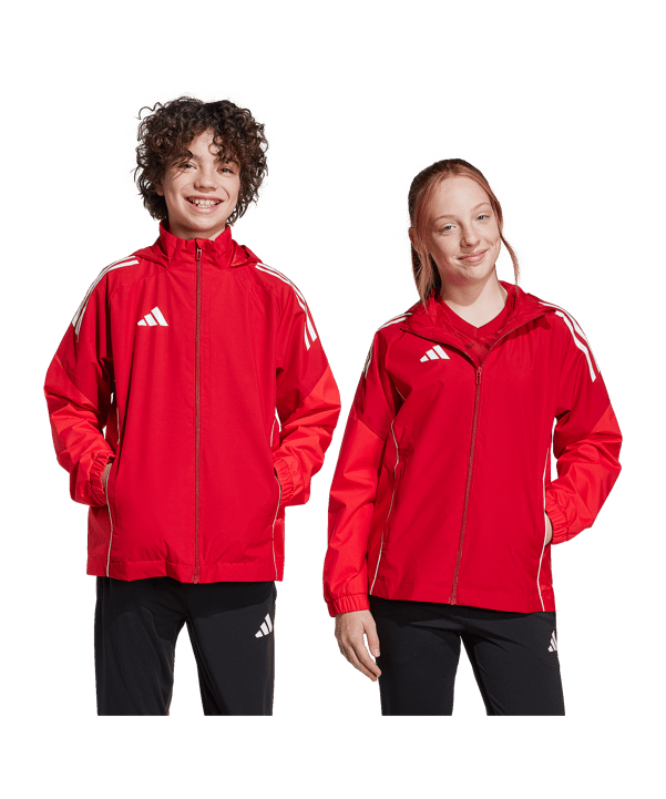 adidas Tiro 25 Competition Regenjacke Kids Rot - rot