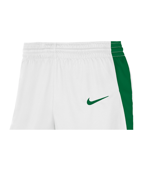 Nike Team Basketball Stock Short Weiss Grün F104 - weiss