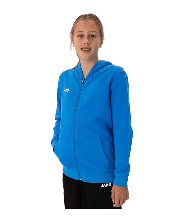 JAKO Base Veste à capuche Enfants Bleu C089 - bleu