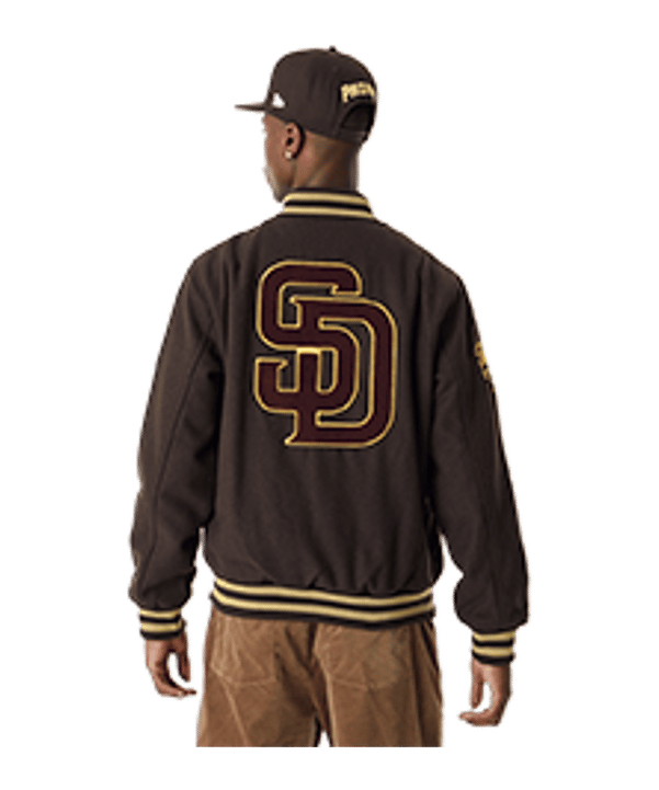 New Era MLB San Diego Padres Varsity Jacke Braun - braun
