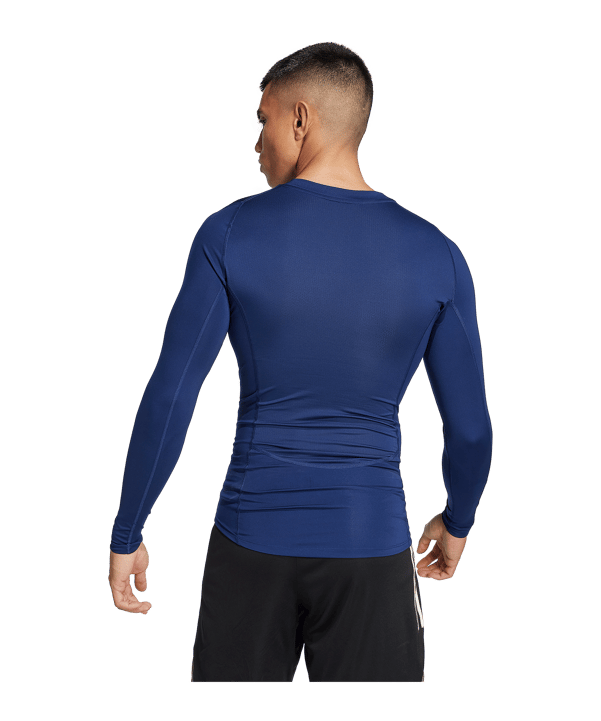 adidas Techfit Sous-Vêtements À Manches Longues Bleu - bleu