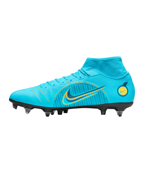 Nike Mercurial Superfly VIII Blueprint Academy SG-Pro AC Blau Orange F484 - blau