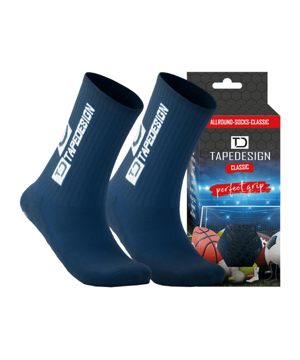 Tapedesign Gripsocks Socken Blau