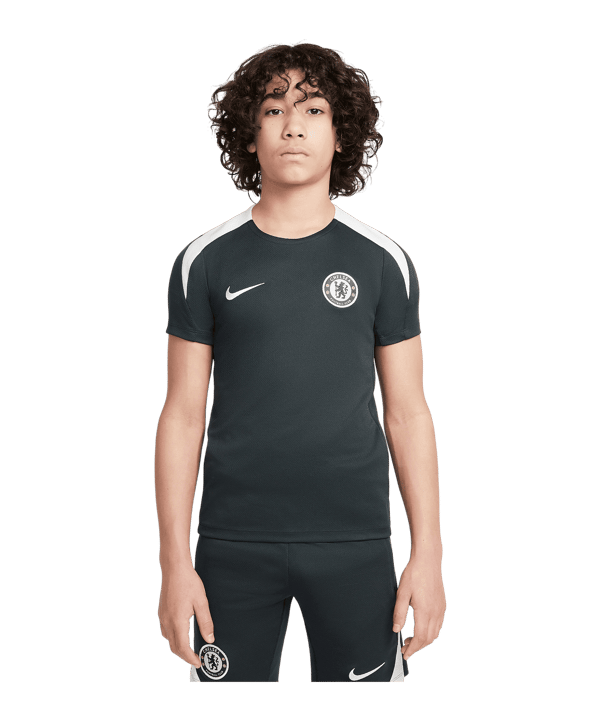 Nike FC Chelsea London Trainingsshirt Kids Grün F347 - gruen