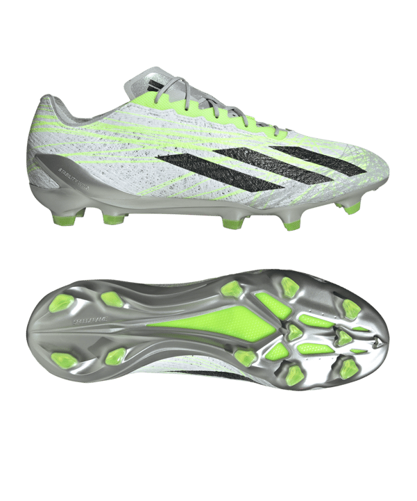 adidas X Crazyfast Strung+ FG Special Edition Weiss Schwarz - grau