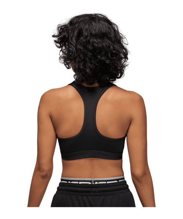 Jordan Sport Medium Support Jumpman Sport-BH Damen Schwarz F010 - grau