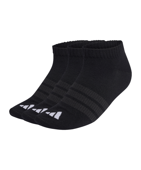 adidas Low Cut 3er Pack Socken Schwarz - schwarz