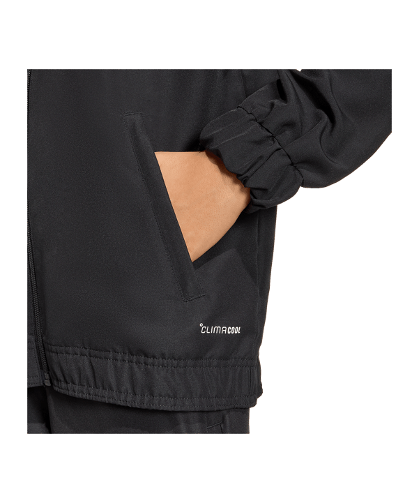 adidas Entrada 26 Präsentationsjacke Kids Schwarz - schwarz