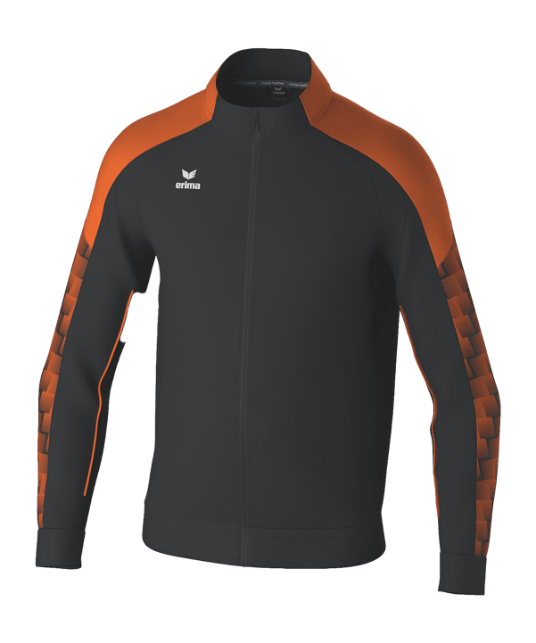 Erima EVO STAR Trainingsjacke Schwarz Fschwarzorange - schwarz