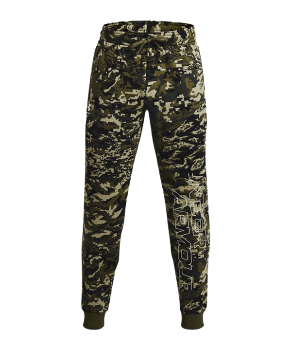 Under Armour Rival Fleece Camo Trainingshose F390 - gruen