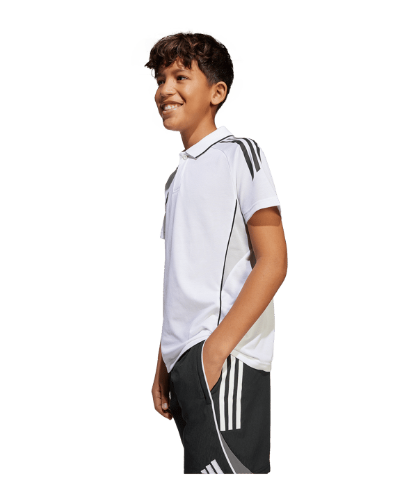 adidas Tiro 25 Competition Polo Kids Weiß - weiss