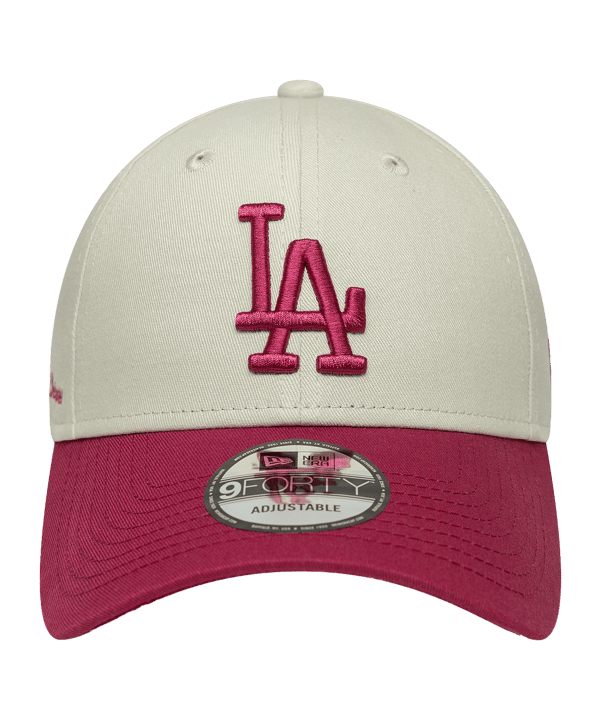 New Era MLB Los Angeles Dodgers Side Script 9Forty Cap Beige - beige