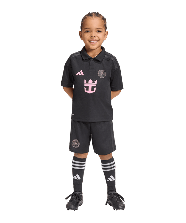 adidas Inter Miami Minikit Trikot Set Away 2026/2027 Kids Schwarz - schwarz