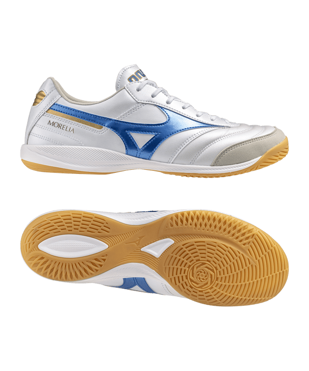 Mizuno Morelia Sala Elite IN Mugen Weiss Blau F25 - weiss