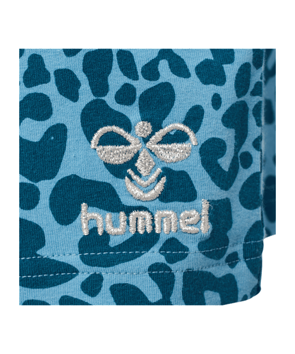 Hummel Flowy Aop Short Kids Blau F7058 - blau