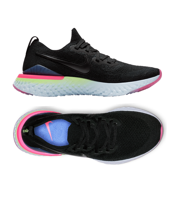 Nike Epic React Flyknit 2 Running Schwarz F003 - schwarz