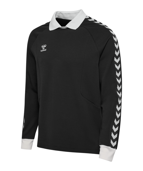 hummel Root Polo Langarm Schwarz F2001