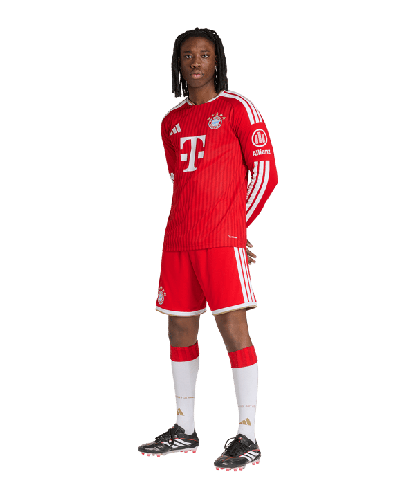 adidas FC Bayern München Trikot Langarm Home 2026/2027 Rot - rot