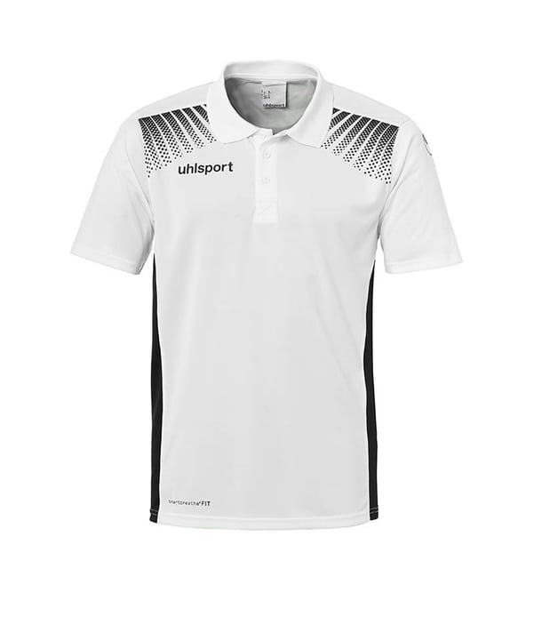 uhlsport Goal Poloshirt Kids Weiss Schwarz F02 - weiss