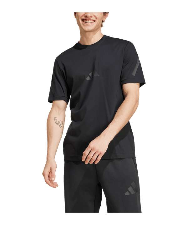 adidas T-Shirt Schwarz - schwarz