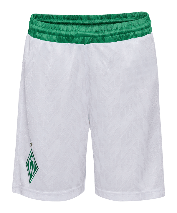 Hummel SV Werder Bremen Short Home 2024/2025 Kids Weiss F9001 - weiss
