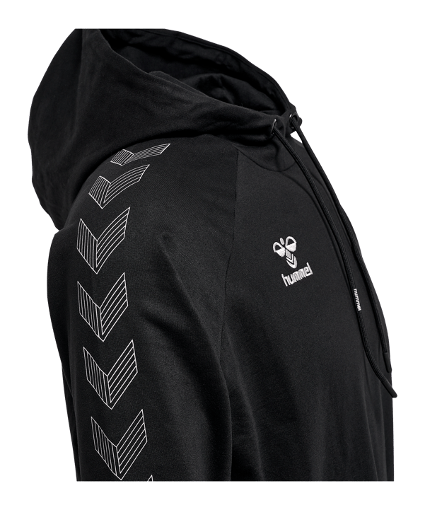 Hummel Move Grid Hoody Schwarz F2001 - schwarz