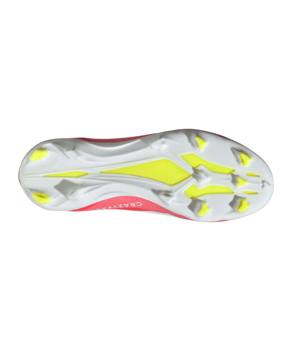 adidas X Crazyfast League LL FG Kids Energy Citrus Rot Weiss Gelb - rot