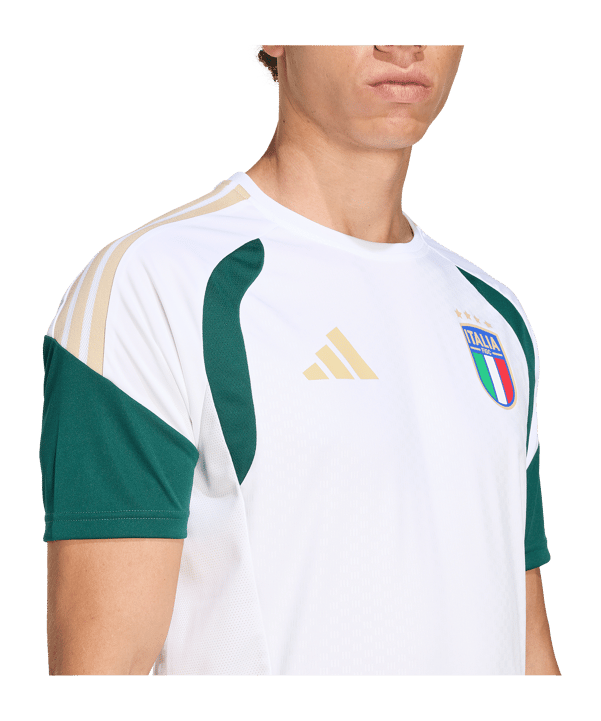 adidas Italien Tiro Trainingsshirt Weiß - weiss
