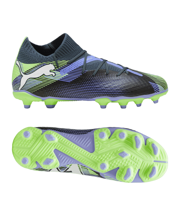 PUMA FUTURE 7 Pro FG/AG Lights Out Jr Kids Grau Weiss F03 - grau