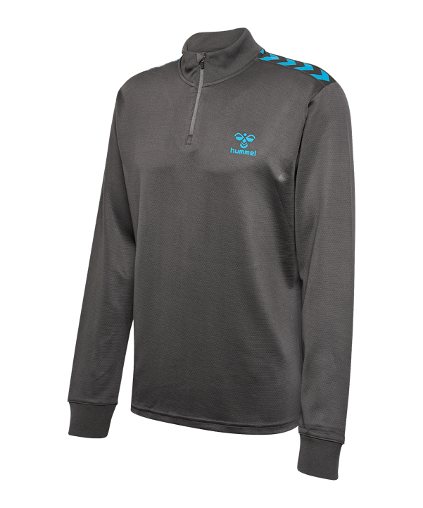 Hummel Staltic Poly Half Zip Sweatshirt Grau F1025 - grau