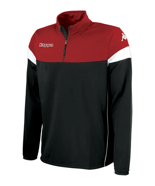 Kappa Novare 1/4 Zip Felpa Nero - nero