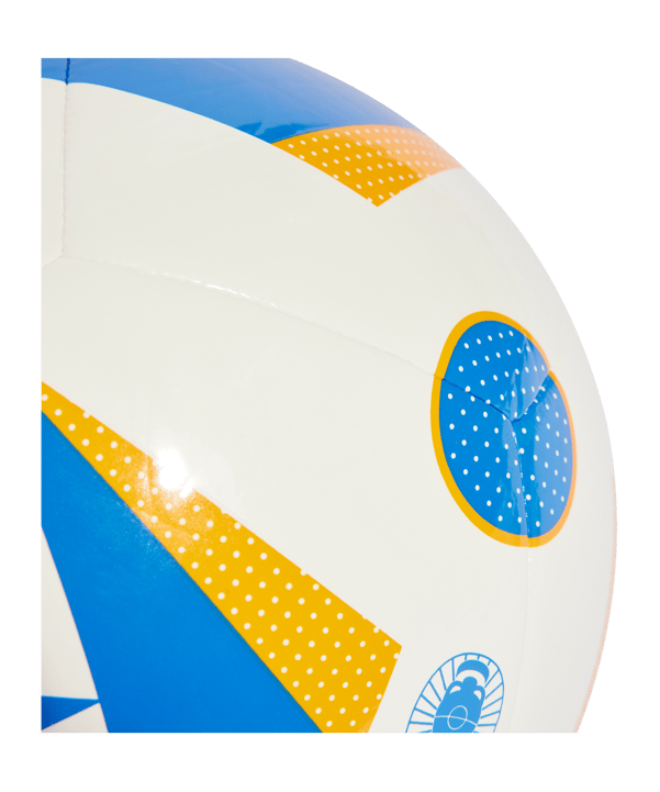 adidas Fussballliebe Club Trainingsball EM 2024 Weiss Blau Orange - weiss