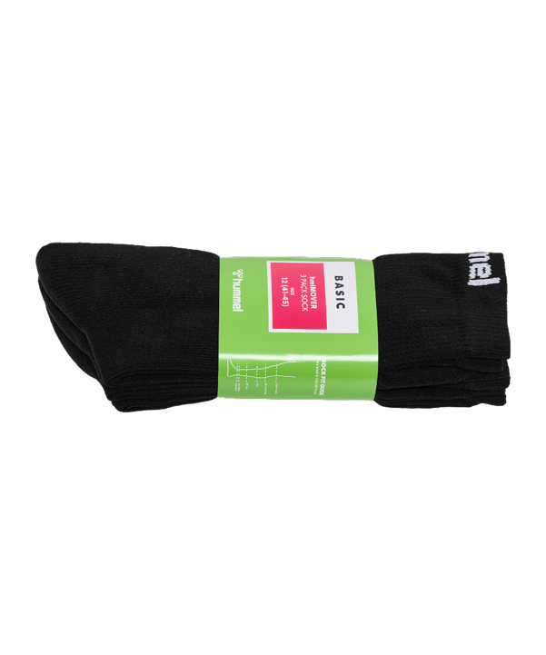 Hummel hmlMOVER 3-PACK Socken Schwarz F2001 - schwarz