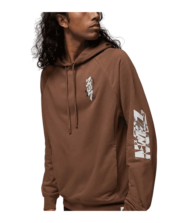 Jordan Zion Graphic Hoody Braun F244 - braun
