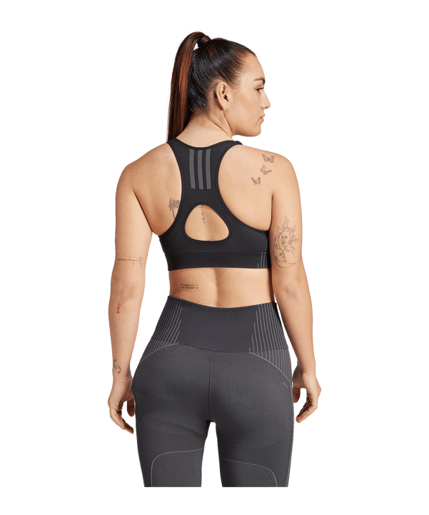 adidas Aeroknit Sport-BH Schwarz - schwarz