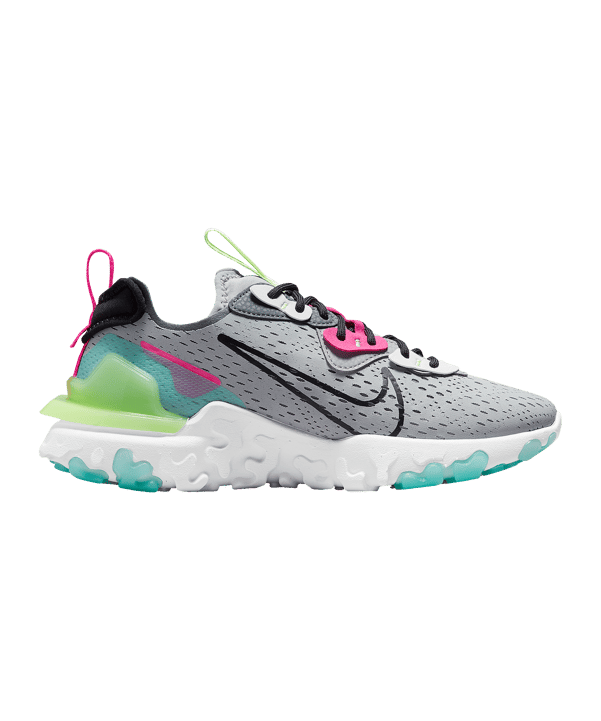 Nike React Vision Damen Grau Schwarz Pink F009 - grau
