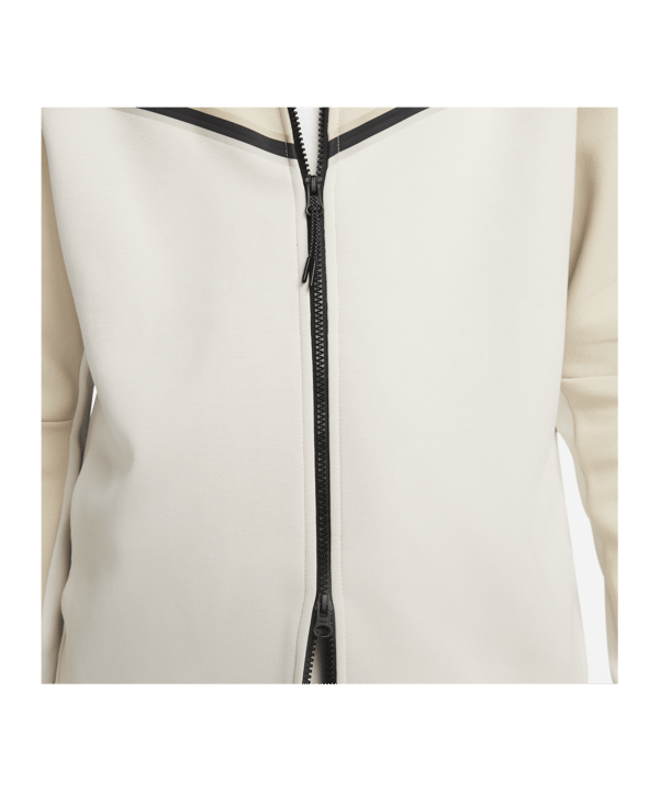 Nike Tech Fleece Kapuzenjacke Beige Weiss F206 - braun