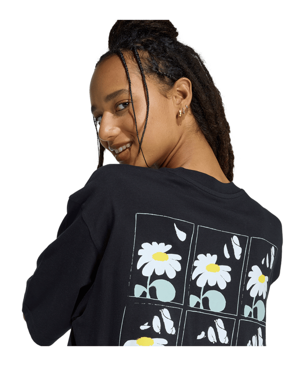 adidas Sodt Side Oversized T-Shirt Damen Schwarz - schwarz